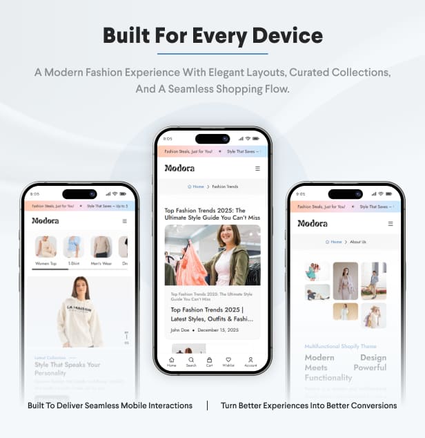 Modora &ndash; Multipurpose Shopify Theme. Fast, Clean, and Flexible. OS 2.0