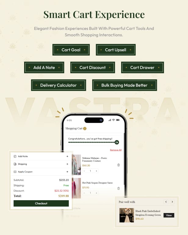 Vastra Shopify Theme &ndash; Premium Saree, Ethnic Wear & Traditional Fashion Shopify Theme for Modern Brands