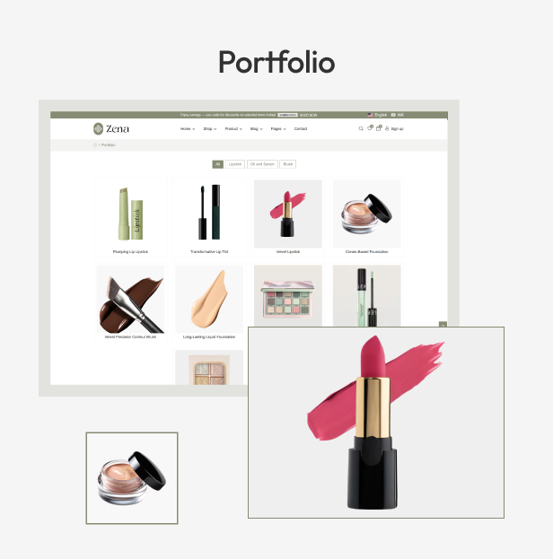 Zena - Beauty & Cosmetics Shopify 2.0 Theme