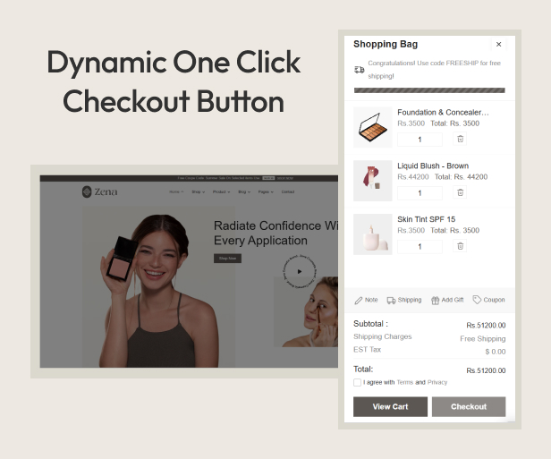 Zena - Beauty & Cosmetics Shopify 2.0 Theme