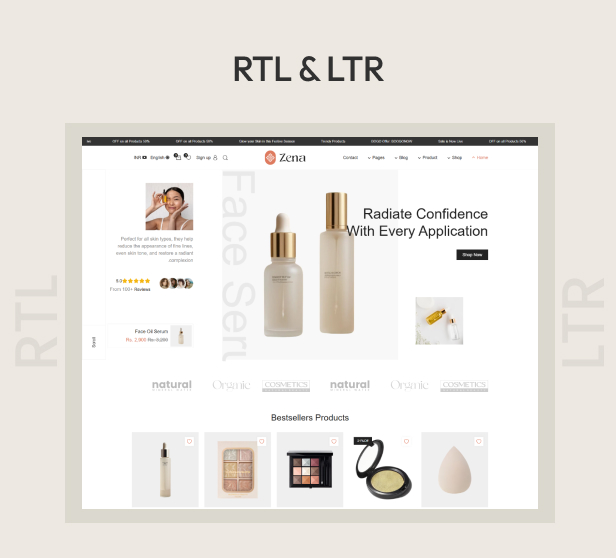 Zena - Beauty & Cosmetics Shopify 2.0 Theme