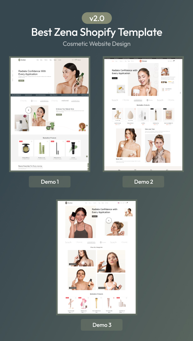 Zena - Beauty & Cosmetics Shopify 2.0 Theme