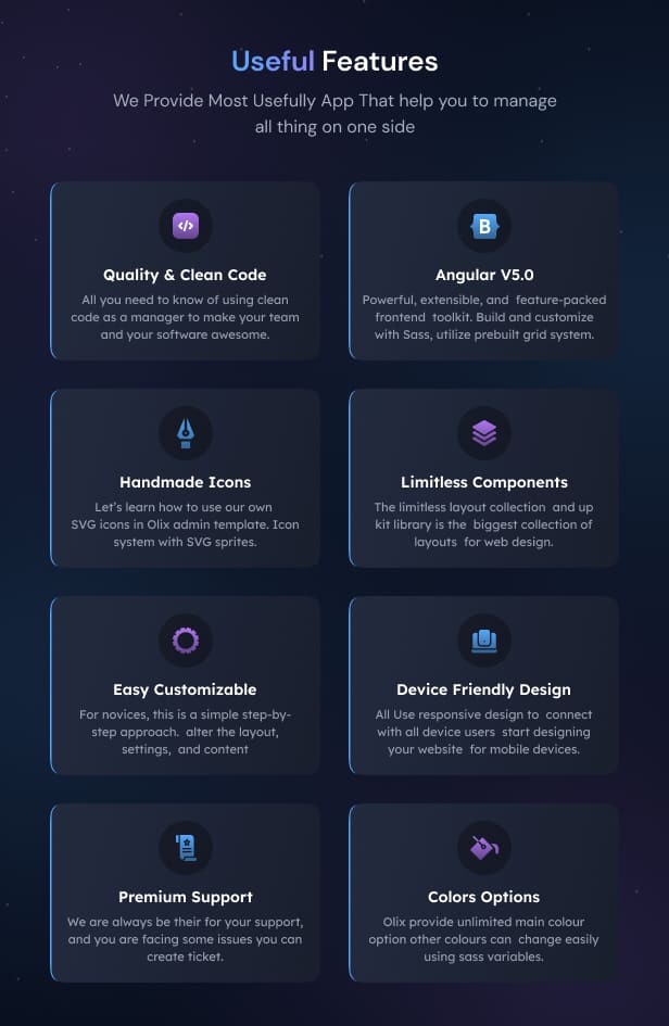 Olix – Angular 21 Admin Dashboard Template