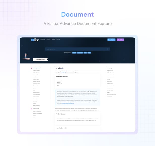 Olix – Angular 21 Admin Dashboard Template
