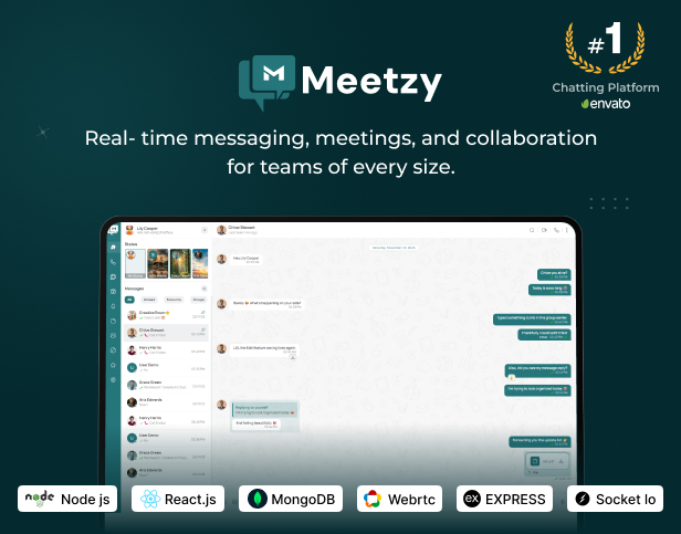 Meetzy - Whatsapp Clone React CHat app with audio and video call
