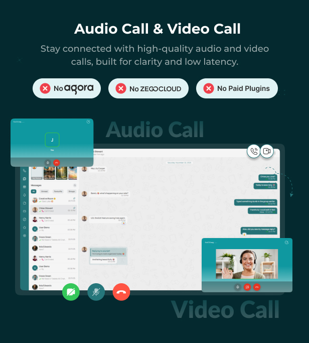 Meetzy - Whatsapp Clone React CHat app with audio and video call