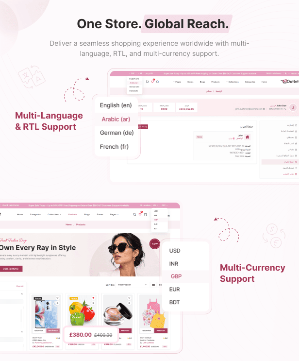 Outlet Multi-Vendor eCommerce App