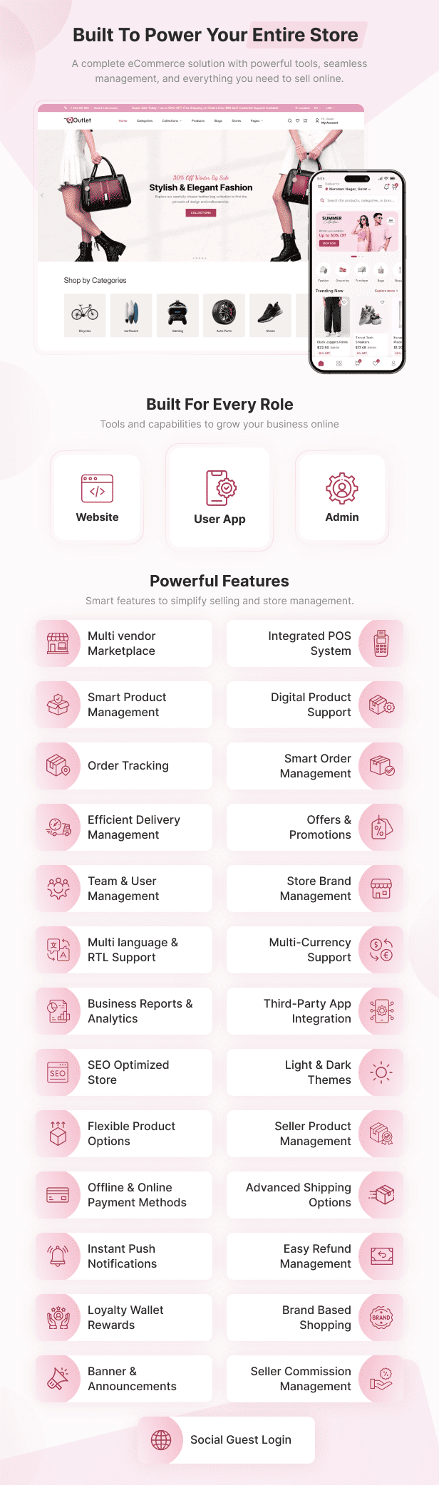 Outlet Multi-Vendor eCommerce App
