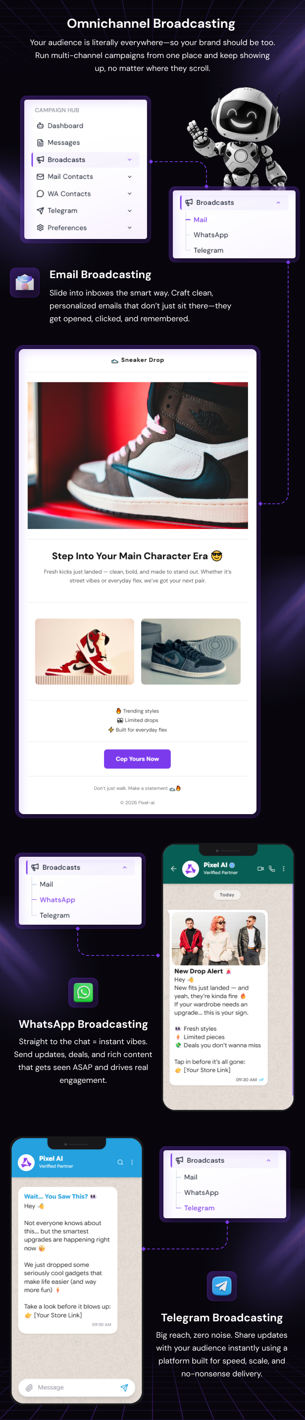 PixelAI - Node.js AI SaaS for Content Generation and Social Media Automation