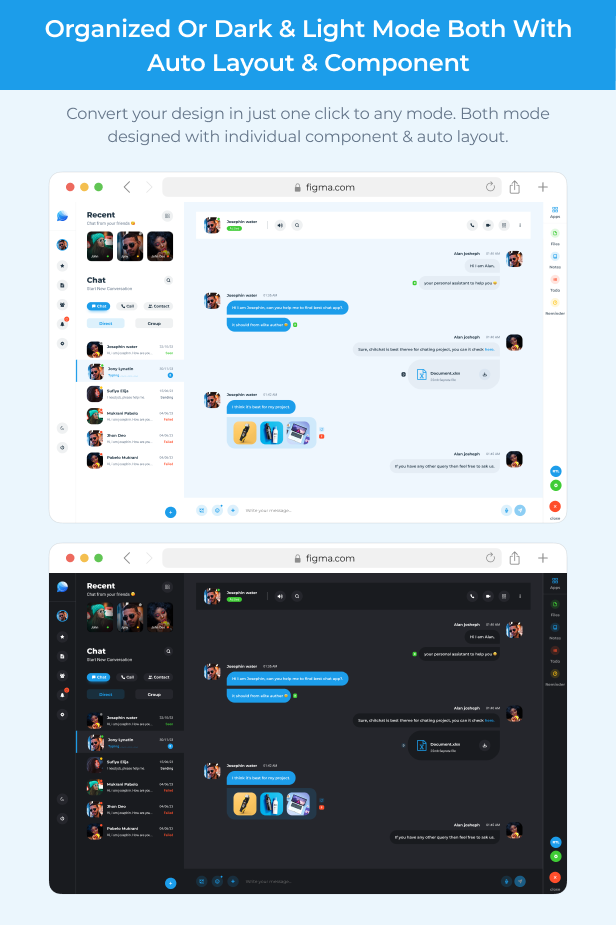 Chitchat - Chat Platform | Desktop App Figma UI Kit