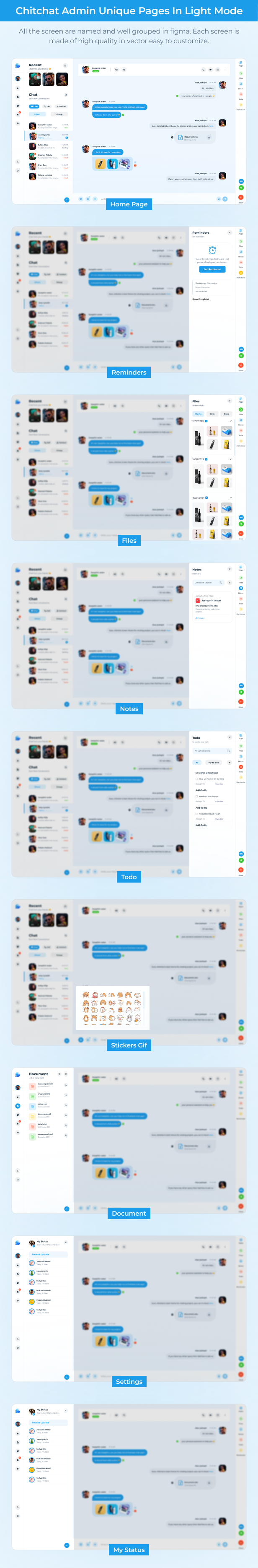 Chitchat - Chat Platform | Desktop App Figma UI Kit