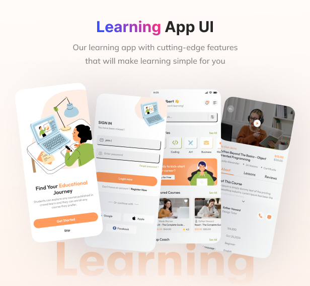 Flutter UI Kit Appkart - Biggest Flutter App Template Kit