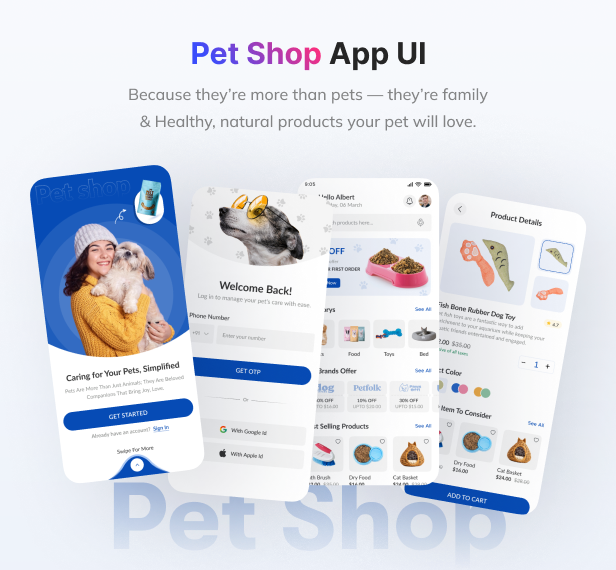 Flutter UI Kit Appkart - Biggest Flutter App Template Kit