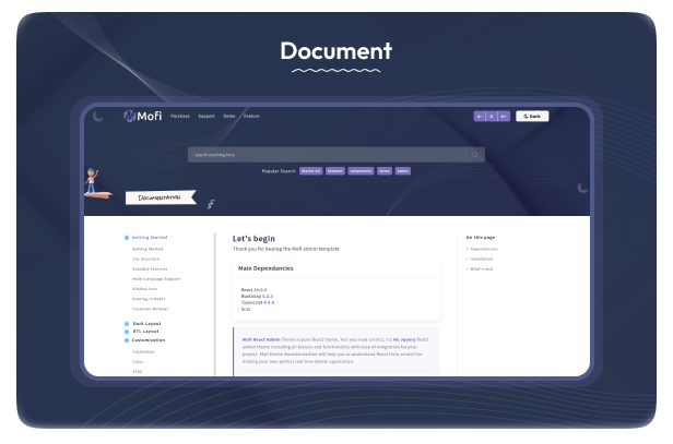 Mofi - React JS Admin Dashboard Template