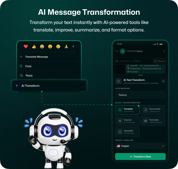 Wapi WhatsApp CRM Mobile App | React Native CLI Android iOS | Team Inbox, Campaign, Automation