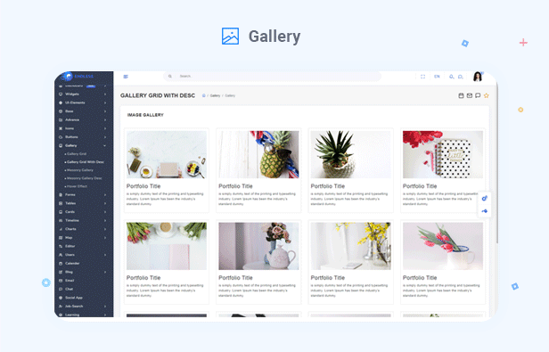 Endless Vue Admin Dashboard theme
