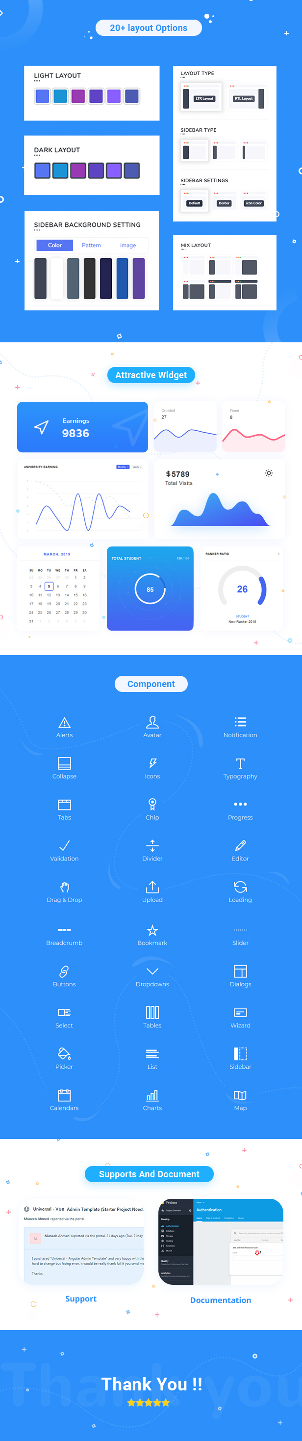 Endless Vue Admin Dashboard theme