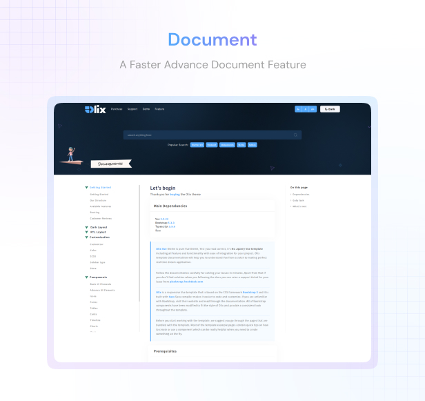 olix Admin Dashboard theme