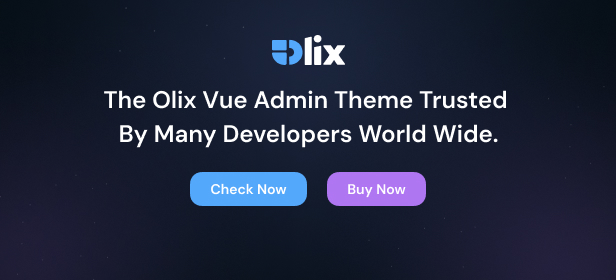 olix Admin Dashboard theme
