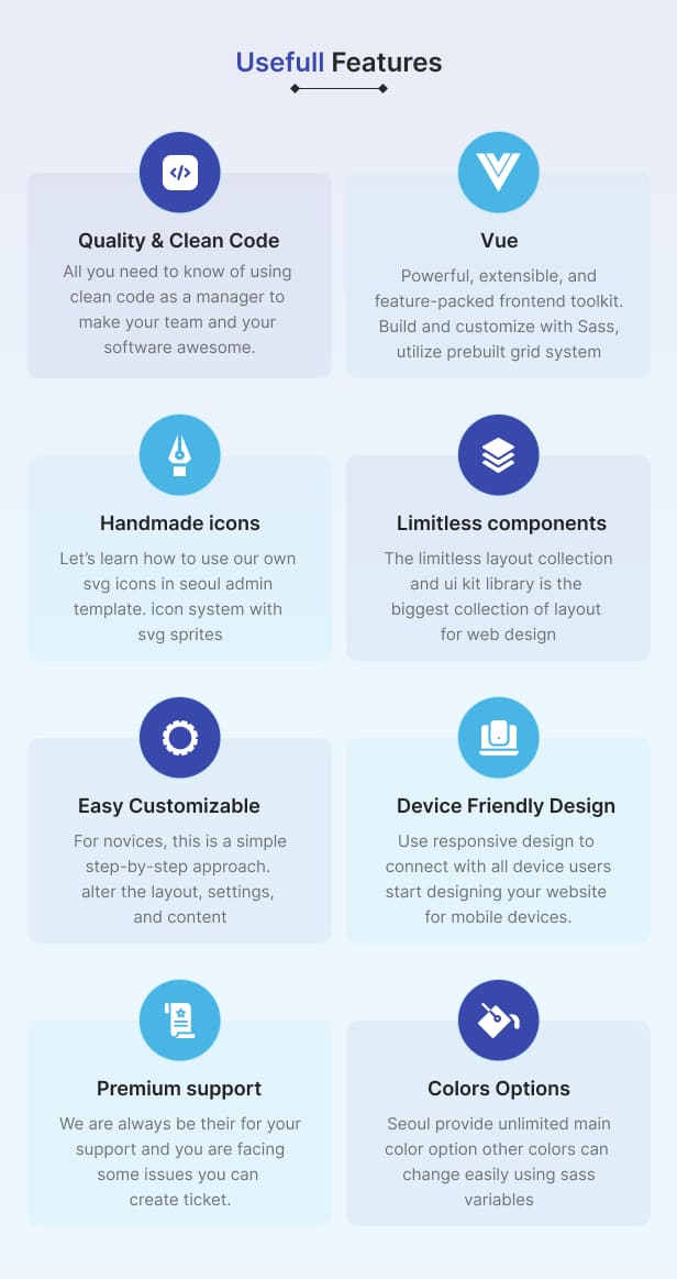 seoul - Vue Js Admin Template