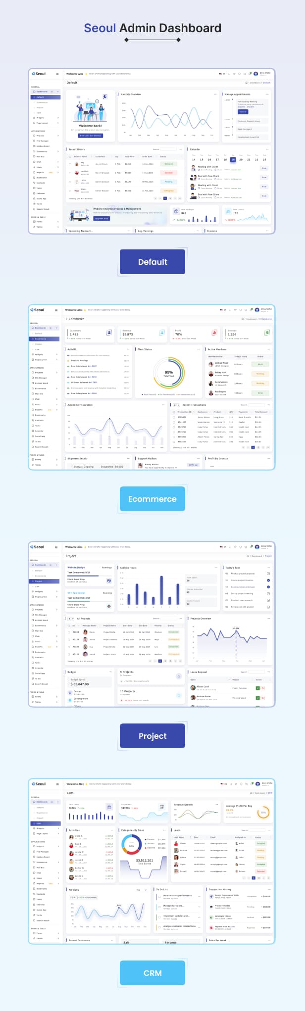 seoul - Vue Js Admin Template