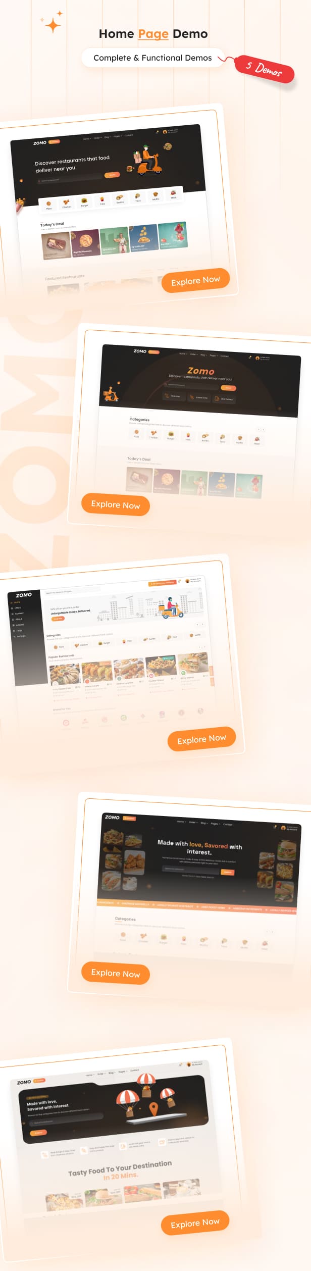 Zomo &ndash; Online Food Delivery Html Template